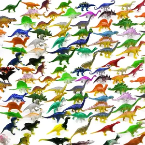 Dinosaur Toys, Plastic Mini Dinosaur Figure Toy Set Including T-rex, Stegosaurus, Monoclonius for Kids Toddler Dinosaur Birthday Party Favors, Christmas Easter Eggs Filler Gifts, 78 Pack