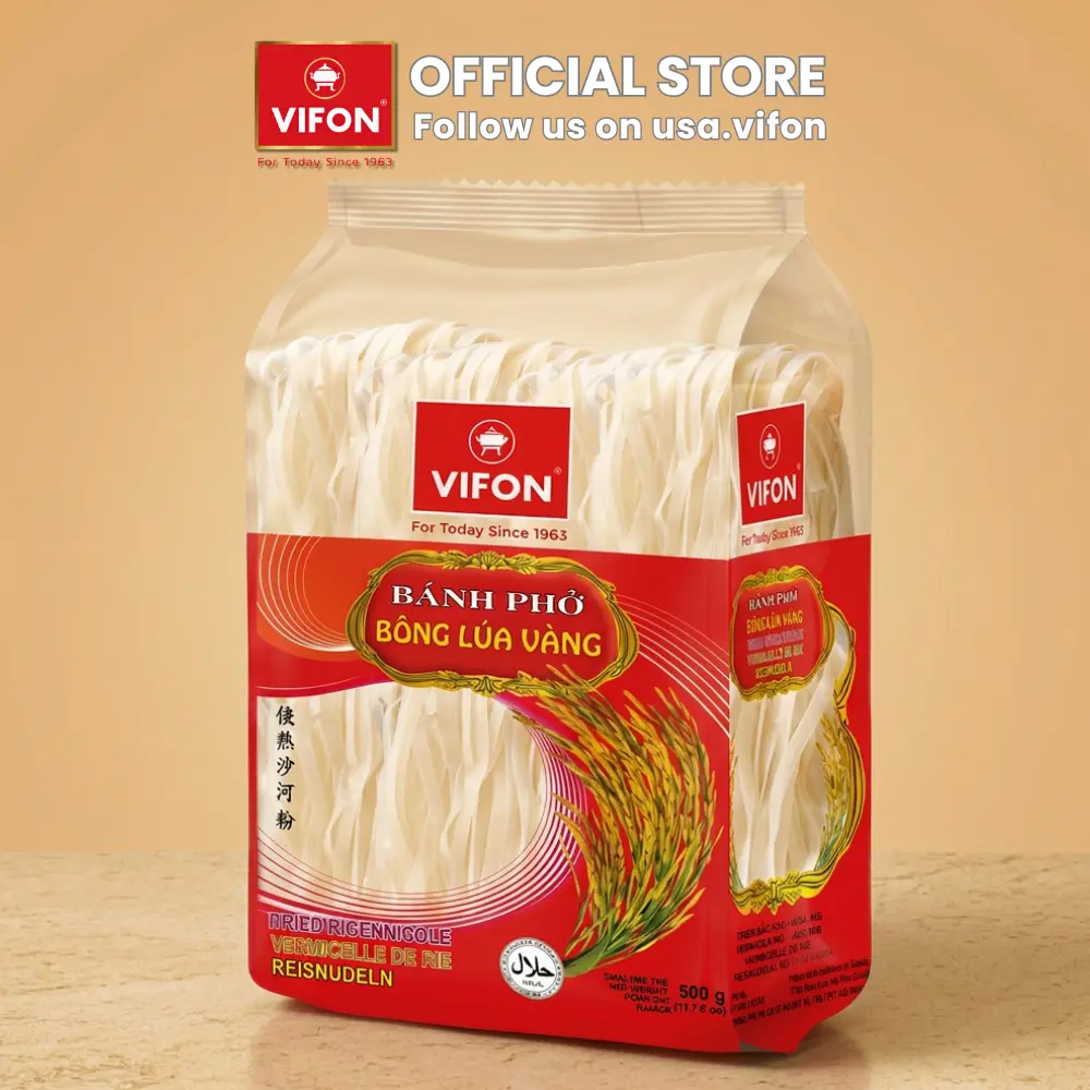 VIFON Rice Noodle (PHO BONG LUA VANG) Bag 17.5 Oz