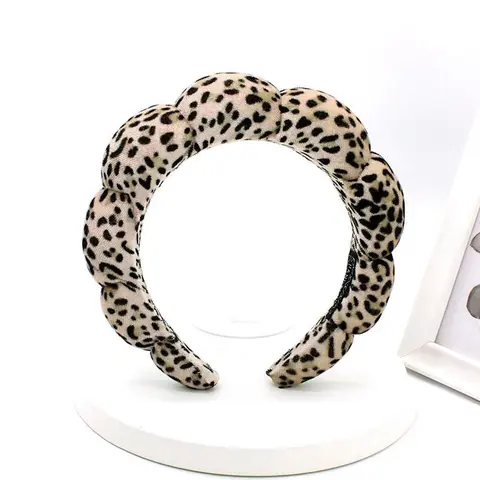 【Black Friday】Leopard Print Hair Hoop, Fashionable Hair Accessories for Women & Girls, Pull Headband for Face Washing, Bathing and Makeup, Hair Fixing Band, Stretchy Headbands for Women, Hairband