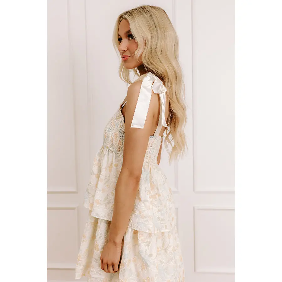 alemais scarlett midi dress Blue Villa Romantica Midi Dress