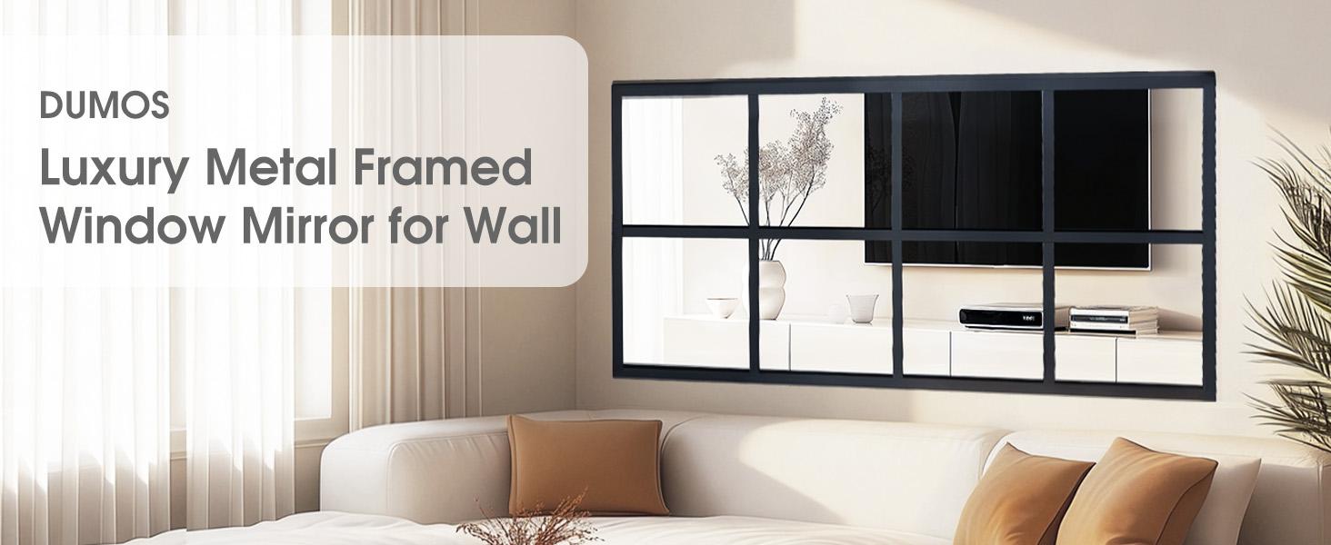 Modern Wall Mirror with Metal Frame, HD Shatterproof Vanity Mirror for Bathroom Bedroom Entryway & Living Room, Contemporary Decorative Hanging Mirror for Home Gym & Dining Room Modern Wall Mirror with Metal Frame, HD Shatterproof Vanity Mirror for Bathroom Bedroom Entryway & Living Room, Contemporary Decorative Hanging Mirror for Home Gym & Dining Room