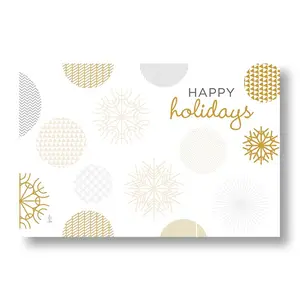 Happy Holidays Modern Enclosure Cards/Gift Tags - 3 1/2in. x 2 1/4in. - 50 Pack (ac4966) - Christmas Gift Tags, Christmas Place Cards