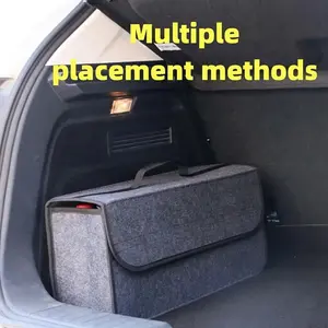 Car Trunk Felt Folding Storage Box in and, Versatile Car Organizer with Model Bag for Efficient Vehicle Space Utilization, Car Organization Supplies