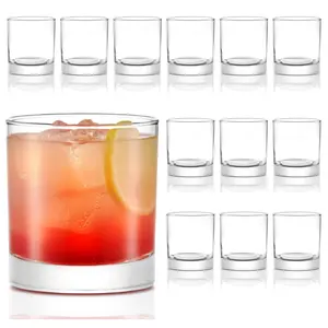 Libbey 917CD Heavy Base Finedge Rim Rocks Cocktail Glasses, 11-ounce, Set of 12