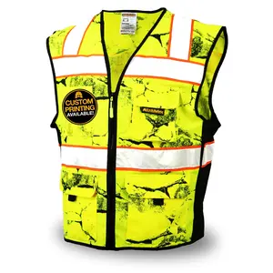 KwikSafety UNCLE WILLY'S WALL Safety Vest (LIMITED EDITION CAMO DESIGN) Class 2 ANSI Tested OSHA Compliant Hi Vis - Model No.: KS3325