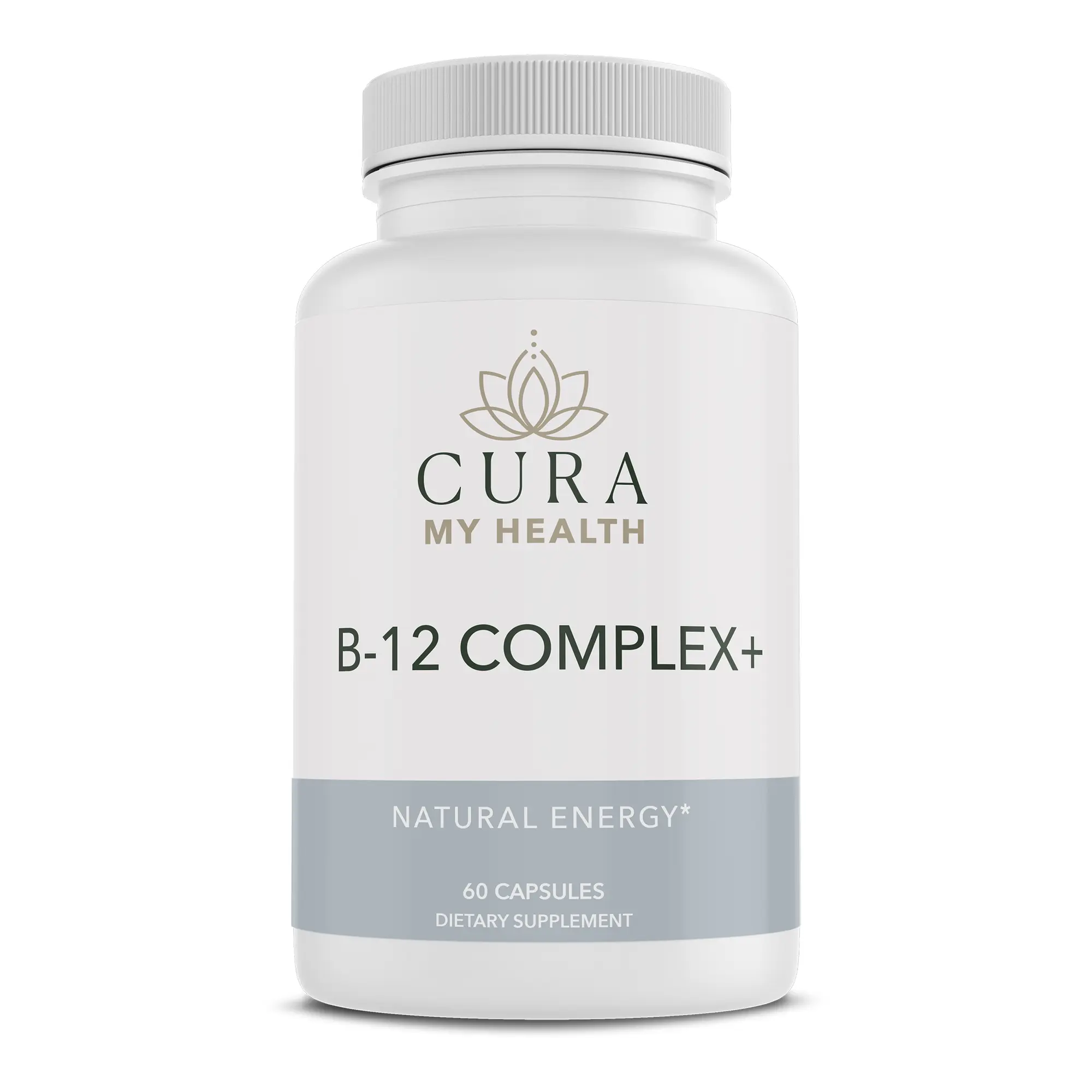 CuraMyHealth B-12 Complex+ 2000 mcg Dietary Supplement, 60 Capsules