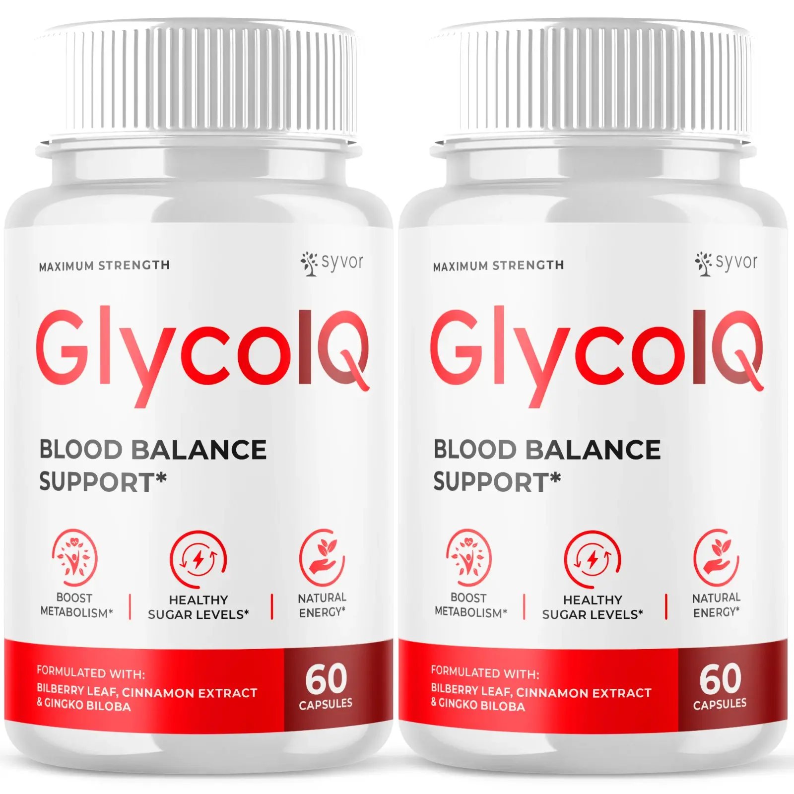 (2 Pack) Glyco IQ Advanced Blood Health Support Suppleement GlycoIQ 120 Capsules