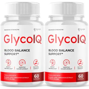 (2 Pack) Glyco IQ Advanced Blood Health Support Suppleement GlycoIQ 120 Capsules