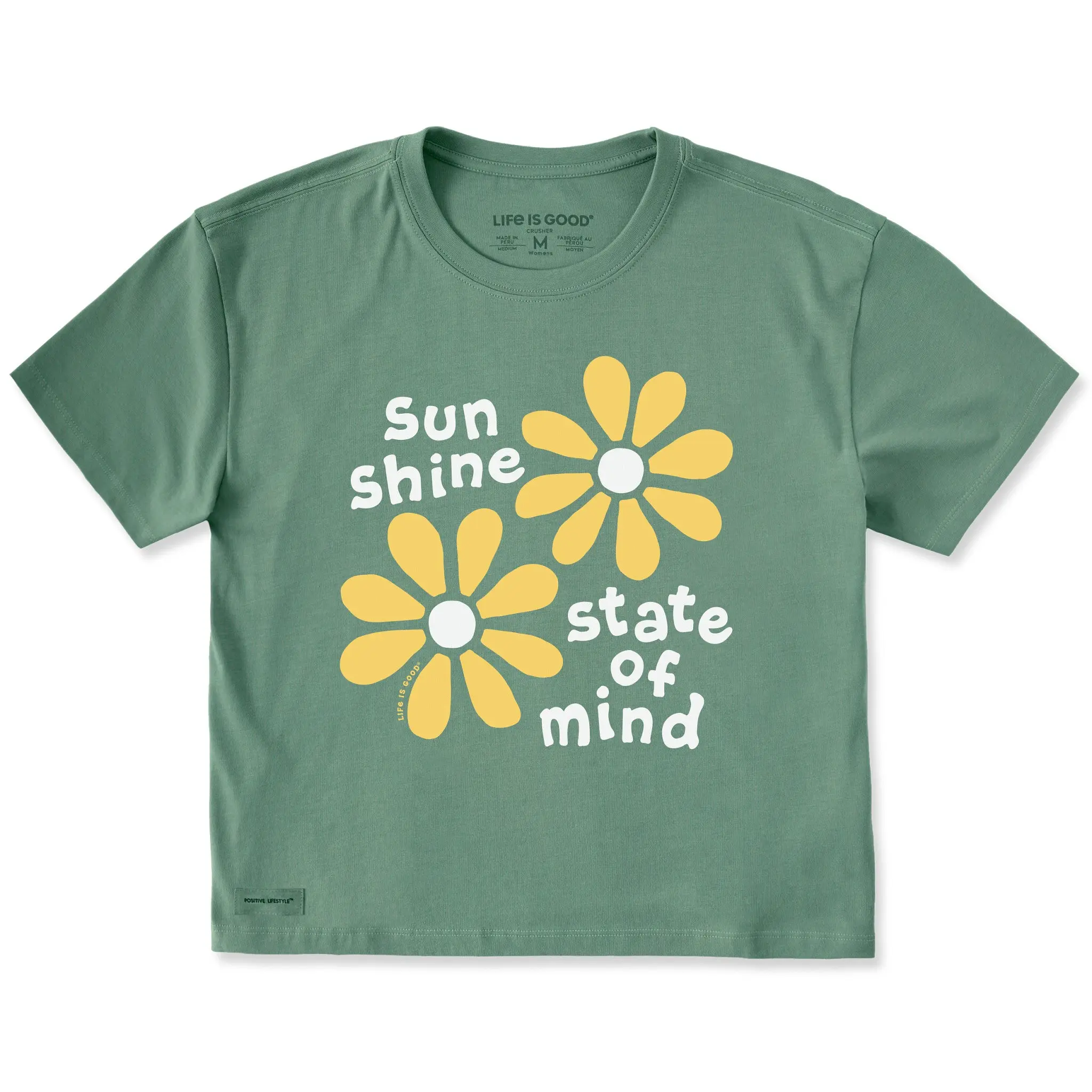 Women's Sunshine State Fresh Daisies Short Sleeve Crusher Boxy Tee