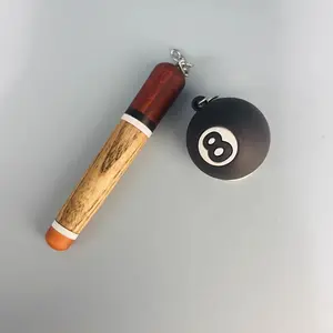 Creative Pool Ball Key Chain for Summer Gift, 1 Count Billiard Ball Eight Keychain Pendant, Outdoor Accessories Supplies, Best Gifts for Billiard Lovers, Sports Accessories for Outdoor, Sweets Gifts