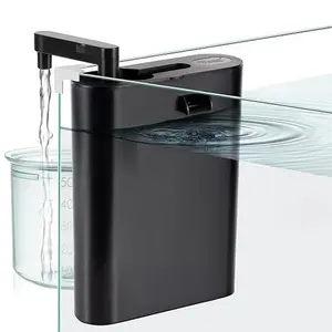 hygger Multifunctional Aquarium Filter, 60GPH Fish Tank Power Filter for Water Change, Filtration and Landscaping with Water Hose, Rainforest Tube, Sponge Ceramic Balls Filter Media