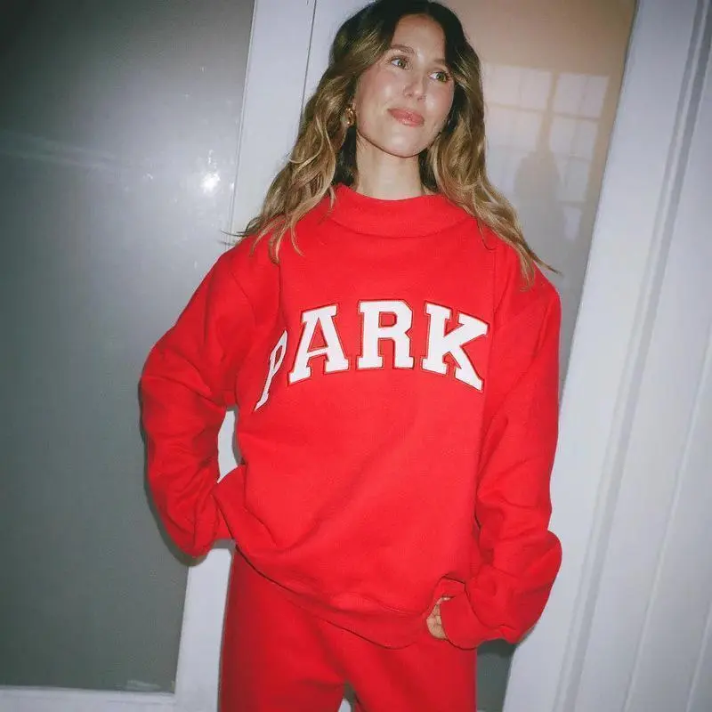 Printed Hoodie trend Crewneck Sweatshirt EXOTIC Letter Print Sweatshirt Printed Hoodie trend Crewneck Sweatshirt EXOTIC Letter Print Sweatshirt