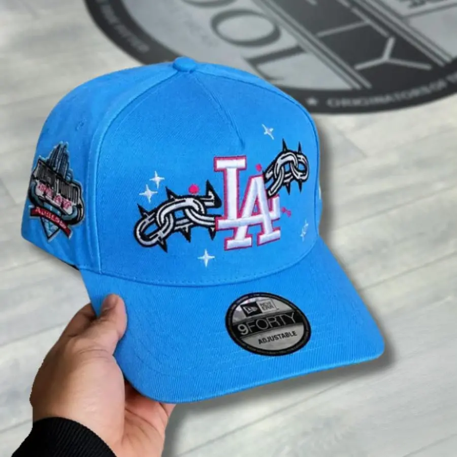 New Era MLB Sky Blue LA Dodgers 9FIFTY 9FIFTY Urban Impact Snapback Cap – Adjustable Unisex Baseball Hat, Retro Vintage Streetwear Look, Trucker Mesh Design, USA Urban Fashion Trend 2026, TikTok Viral Headwear