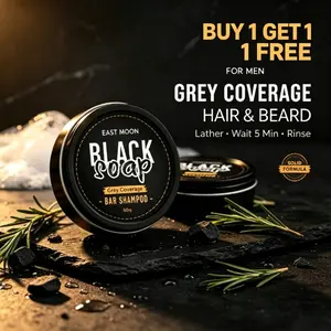 Buy 1 Get 1 FREE Men's Shampoo Bar - Cleanses, Nourishes, Revitalizes Hair for Natural Shine