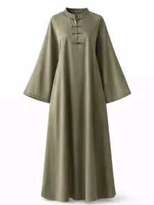 elegant simple modest abaya dress light weight summer and spring abaya maxi dress