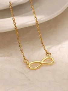 Women's Stainless Steel Infinity Symbol Fashion Necklace, Simple Love Design, Clavicle Chain, Perfect Gift for Yourself or Best Friend