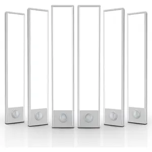 6 Pack Under Cabinet Lighting , 32 LED Rechargeable  Motion Sensor Light Indoor, Stick   Closet Lights, Under Counter Lights for Kitchen, Stairs, White 8 in