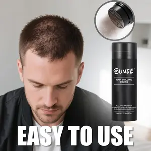 Bunee Hair Thickening Microfibers,  Creates The Illusion of Instantly Thicker, Fuller Hair By Filling in Thin Spots. Easy To Use and Travel-Friendly. hair  thickening  powder fuller look shadow