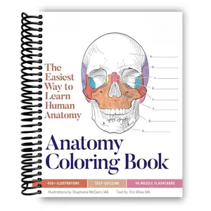 Anatomy Coloring Book (Kaplan Test Prep) [Spiral-bound] Stephanie McCann and Eric Wise