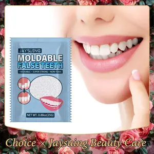 Repair Teeth False Tooth Solid Glue Moldable Denture Adhesive Fake Teeth Beauty Repairing Gaps Broken Shapeable Dental Glue 25g
