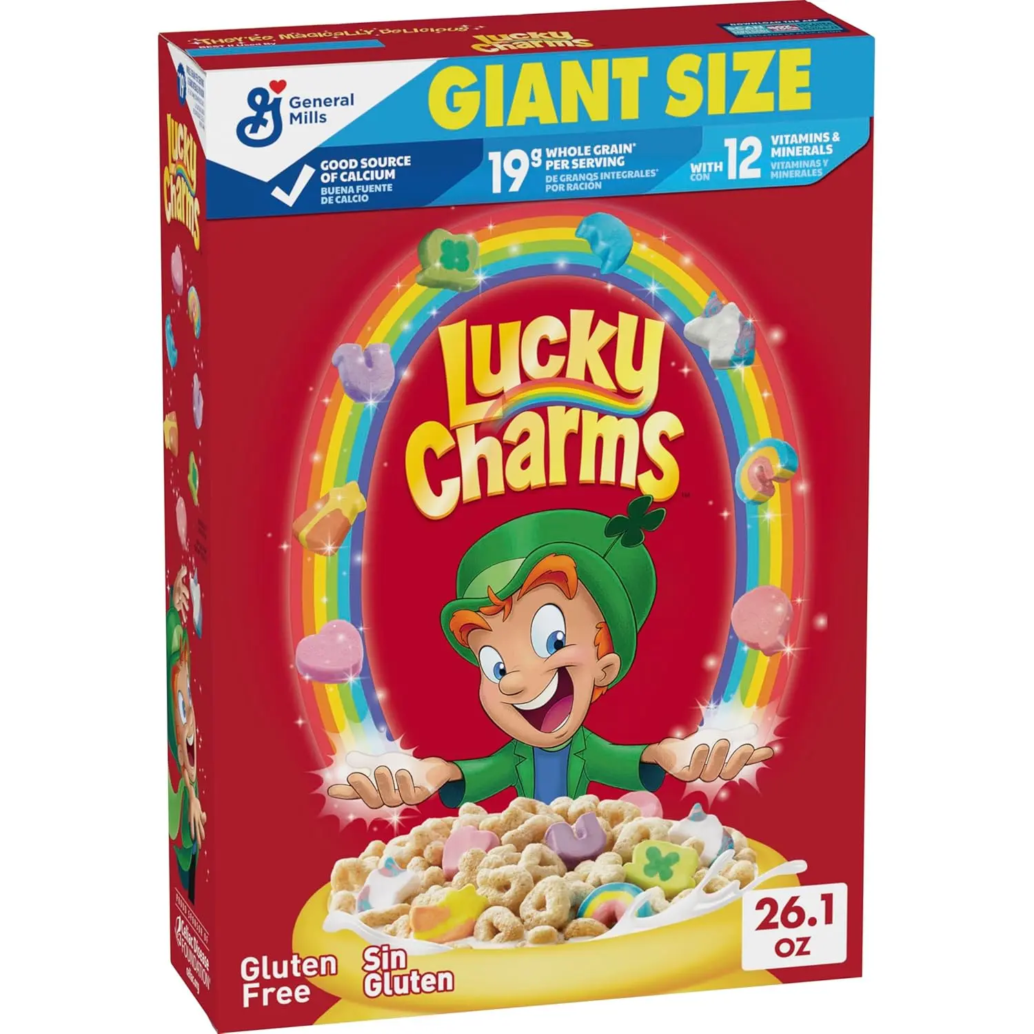 Gluten Free Cereal with Marshmallows, Kids Breakfast Cereal, Made with Whole Grain, Giant Size, 26.1 oz