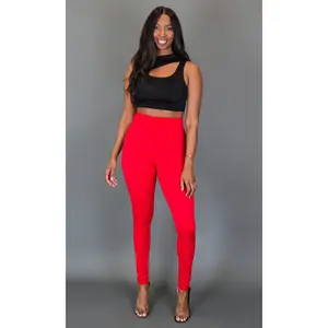 Camila Skinny Pants - Red