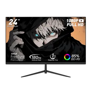 NEW 24'' FHD 1ms gaming monitor,Game enthusiasts' first choice, 180Hz, 110% RGB, Freesync and G-sync, HDMD, HDR low blue light anti-glare