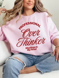 Professional Overthinker ~ Unisex Crewneck Sweatshirts Printed in the USA