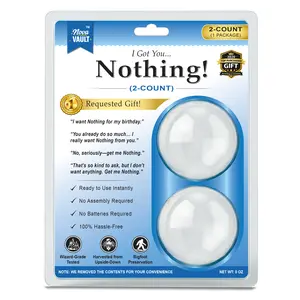Funny I Got You Nothing Gag Gift by Nova Vault (2-Count of Nothing) - Perfect Novelty Practical Joke for Friends and Family on Birthdays, Holidays