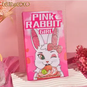 Kevin & Coco Pink Rabbit Eyeshadow Palette - Makeup Cosmetic Color eyeshadow makeup Glitter Shimmer Matte