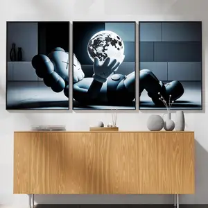 KAWS Moon Print Set: Modern Hypebeast Wall Art (Poster Print Unframed)