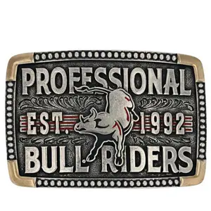 Montana Silversmiths PBR 1992 Bull Riders Belt Buckle PBR938