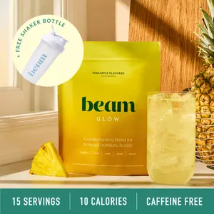 Limited Edition Beam Glow Women’s Superblend — 15 Single-Serve Packets for Hormone Balance, Skin, Hair & Nail Support (Limited Edition Flavors, Vegan, Caffeine-Free)
