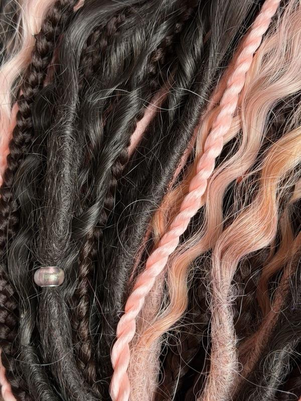Black Pink DE Dreads Ombre Black Pink DE Dreads Ombre