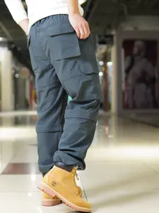 Men's Detachable Work Pants Two-In-One Quick-Dry, Long & Short Switchable, Multi-Pocket Travel Commute Hiking Outdoor Pants