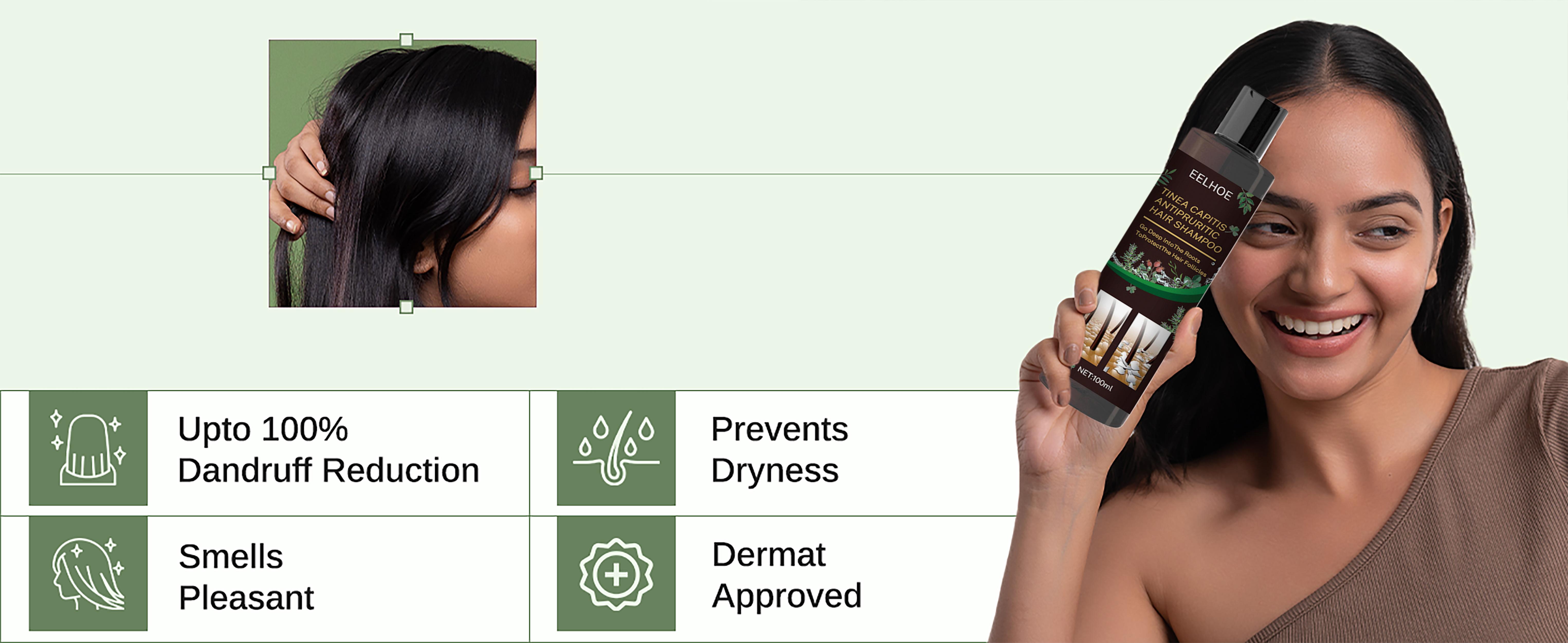 Anti Dandruff Shampoo - Shampoo for Men & Women for Flaky, Itchy, Oily, & Dry Scalp - Nourishes Scalp and Reduces Breakage & Flakes - Color, Sulfate-Free, Paraben-Free