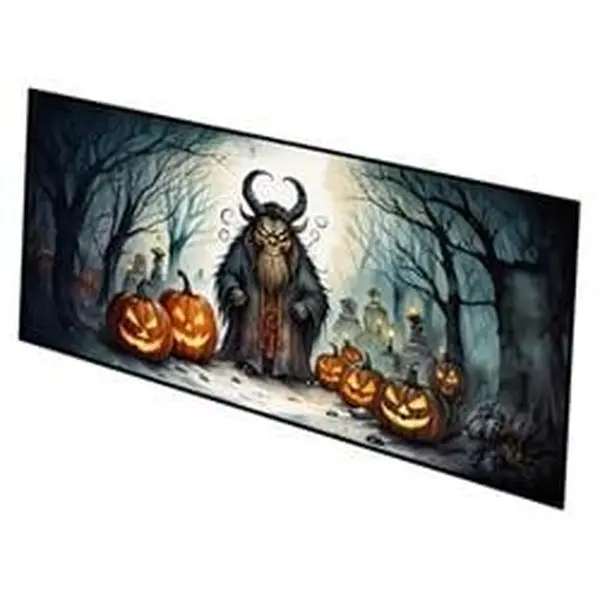 Carolines Treasures DAC2248HRM2858 0.2 x 28 x 58 in. Krampus The Christmas Demon Spooky Halloween Runner Mat