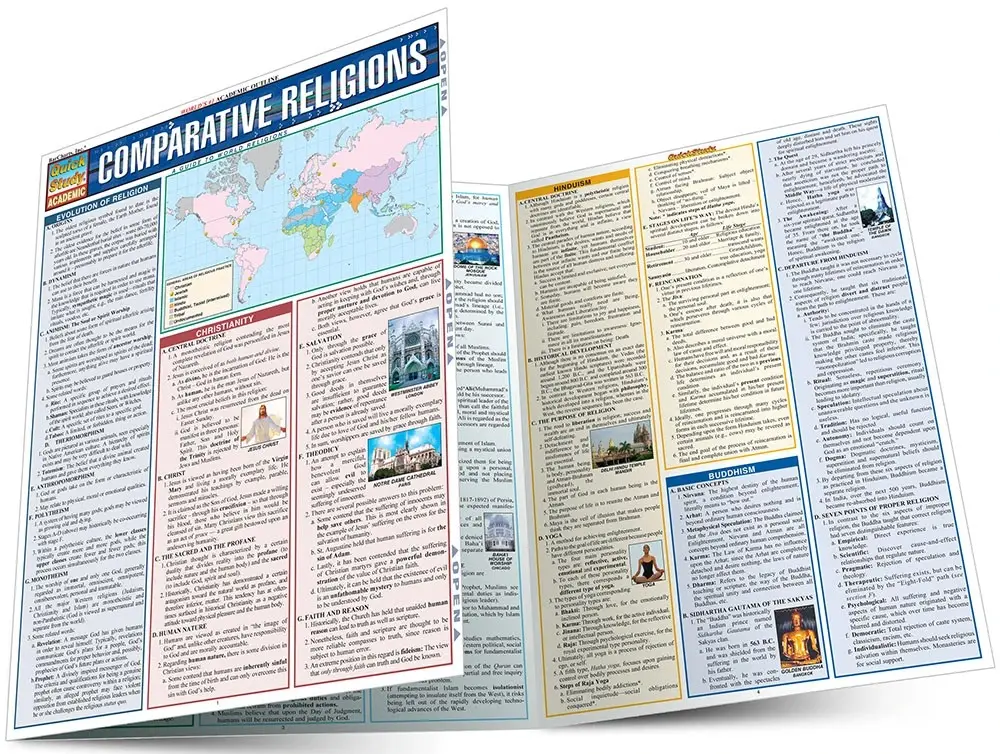 QuickStudy | Comparative Religions Laminated Study Guide