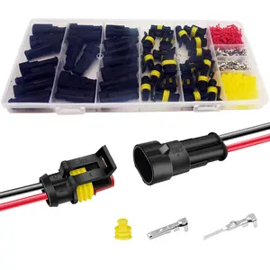20 Set 2 Pin Connector Automotive Waterproof Connectors 2 Wire Connectors Electrical Connector Two Pin Connector Quick Disconnect Plug Kit 22-16 AWG - Home Improvement.