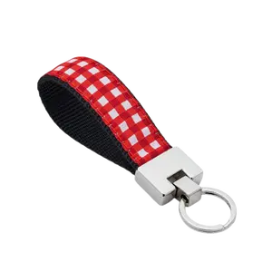 Key Ring | Red Gingham