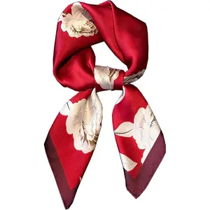 Dailyacc Hair Bandanas Scarf For Women Lightweight Fashion Neck Silk Satin Head Scarves For Sleeping Handbags Scarf