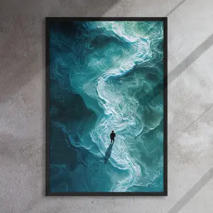Walking on Water - Floating Framed Canvas - Wall Art - Interior Design - Home Improvement