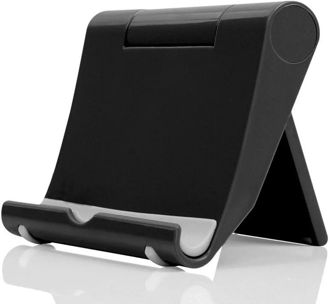 Cell Phone Stand for Desk, Foldable Cell Phone Holder Mobile Stand Phone Dock, Multi-Angle Universal Adjustable Tablet Stand Holder Compatible with Most Cell Phone and Tablet