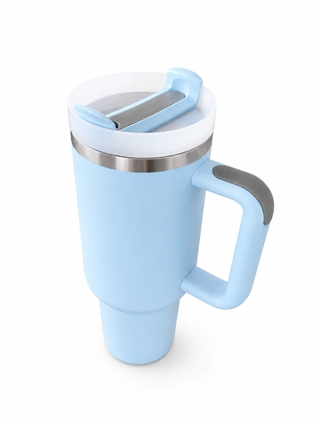 40oz tumbler with Lead & Straw