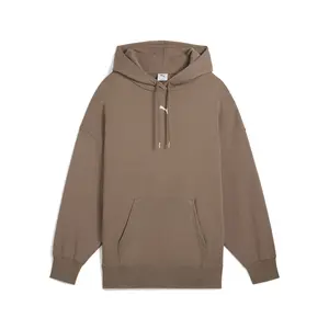 PUMA Womens Wardrobe Essentials Oversized Hoodie Casual Outerwear Casual - Brown
