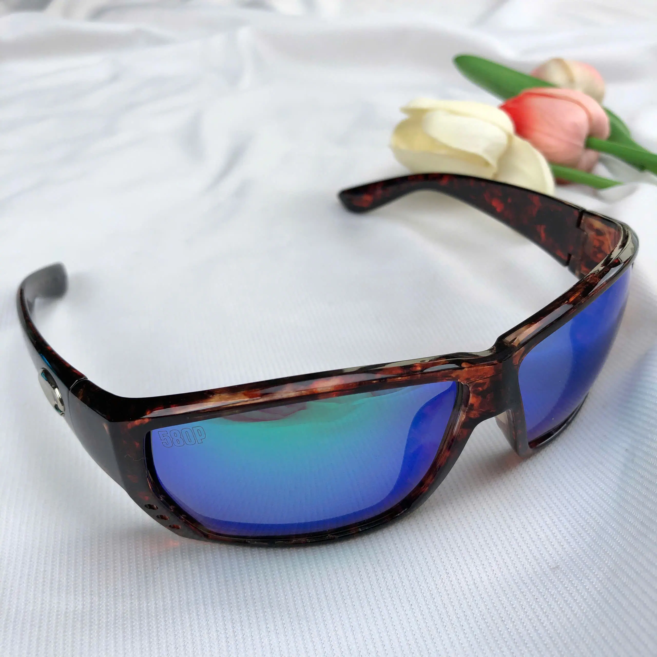 Costa Del Mar Men's Sun Glasses, Inshore Fly Fishing, 580G Green Mirror Polarized, Tortoise Frame