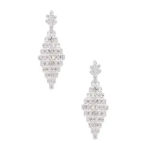 CZ Diamond Drop Chandelier Earrings