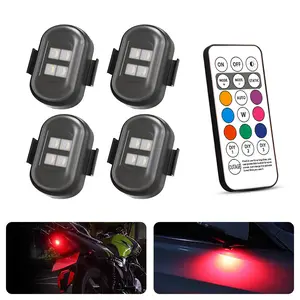 LED Aircraft Strobe lights Motorcycle Lights Flash Remote-Controlled Wireless Light Aircraft Airplane Helicopter Warning Lights