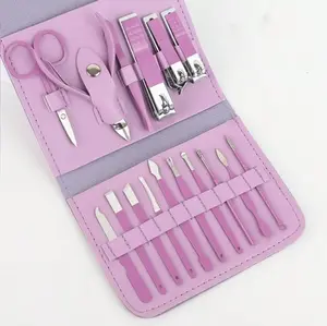 Mini 16PCS Manicure Set: Portable Design for Travel & Office
