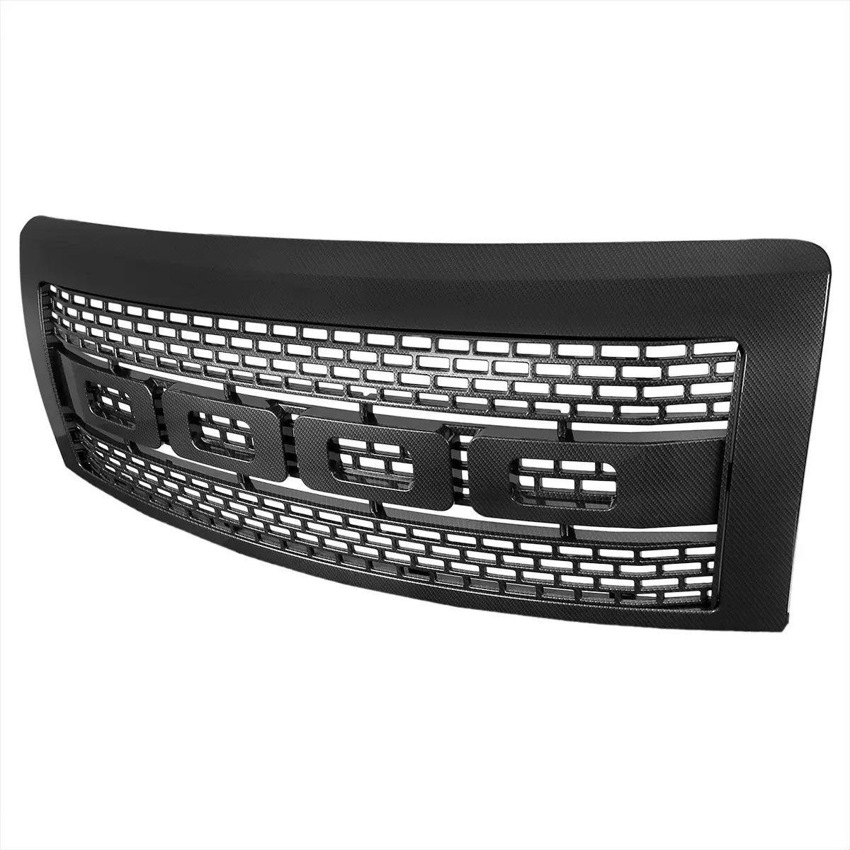 2009-2014 Ford F-150 Raptor Style Carbon Fiber Look ABS Grille 2009-2014 Ford F-150 Raptor Style Carbon Fiber Look ABS Grille